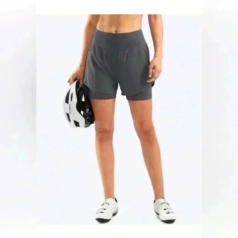 Brand  New Dark Grey Bikewa Padded Mountain Bike Shorts Size Small